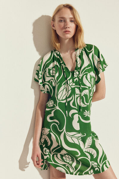 H&M Bağcık Detaylı Elbise