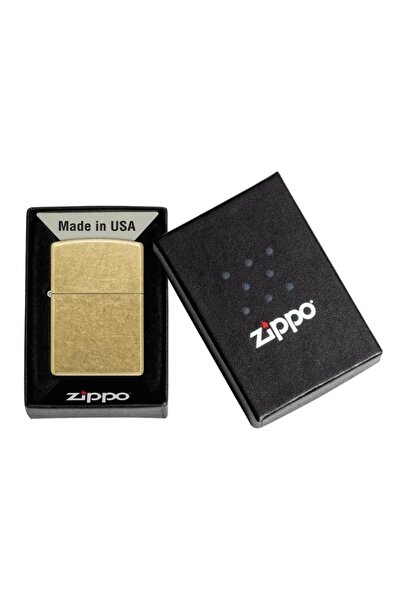 Zippo 48267 Regular Street Brass Çakmak 48267-103453 (4-2)