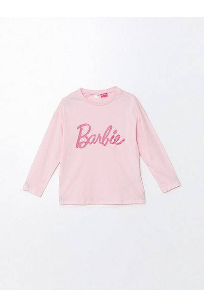 LC Waikiki Set pijamale pentru fete cu mâneci lungi cu decolteu rotund b