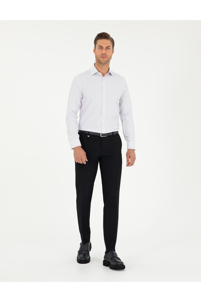 Pierre Cardin Mor Slim Fit Uzun Kollu Gömlek 50294168-VR038