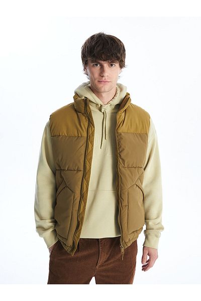 LC Waikiki Ανδρικό φουσκωτό γιλέκο LW - Standard Mold Stand Collar