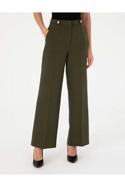 Pierre Cardin Khaki Fabric Trousers 50296528 -Vr027