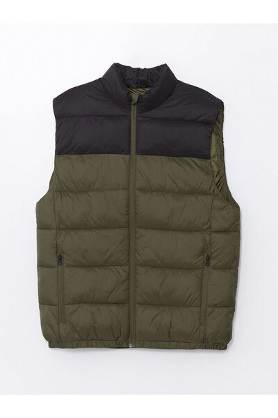 LC Waikiki Чоловічий надувний жилет LCWK Slim Fit Stand Collar Чоловічий надувний жилет