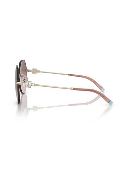 Tiffany Woman Irregular Sunglasses- Tf 3077 - Lense Size:60mm - Pale Gold