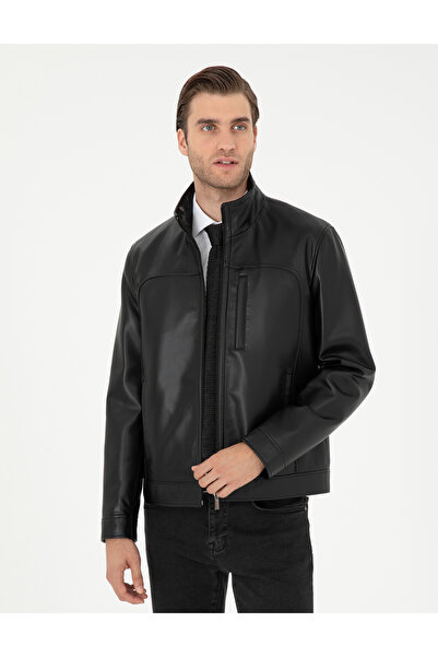 Pierre Cardin Siyah Suni Deri Ceket 50300560-001