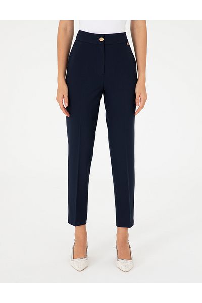 Pierre Cardin Navy Blue Fabric Trousers 50290383 -Vr033