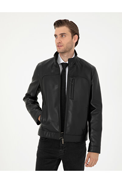 Pierre Cardin Siyah Suni Deri Ceket 50300560-001