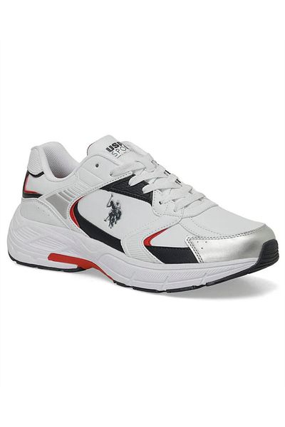 U.S. Polo Assn. Ανδρικά παπούτσια Sneaker Felix 4pr Λευκό-σκούρο μπλε-κόκκινο