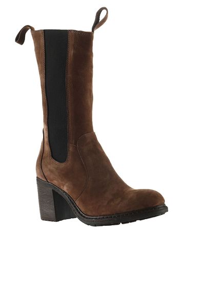 Bueno Shoes 01wt6101 Γυναικείες μπότες με τακούνι Model Mink Nubuck