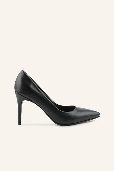 MARCATELLI Siyah Deri Stiletto