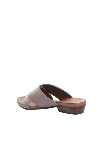 BUENO Shoes Gümüş Deri Kadın Az Topuklu Terlik 01wn0402