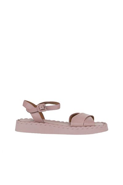 Bueno Shoes Sandale de damă din piele Dusty Rose - 01wy9102