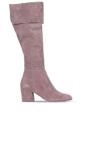 Bueno Shoes Suede γυναικείες μπότες με τακούνι - Dusty Rose 01wr5108