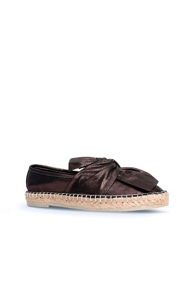 BUENO Espadrile de damă din piele neagră - 01wn3100