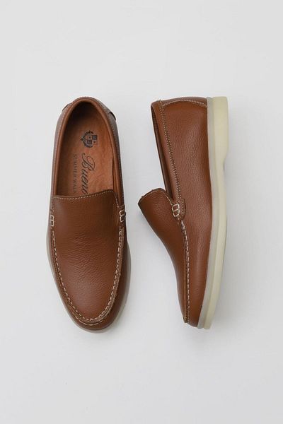 Bueno Shoes Leather TanFlotterWomen'sLoafer- 05ws102