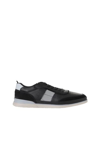 Bueno Shoes Pantofi sport pentru bărbați - piele de căprioară neagră și messi, 07m1687r176