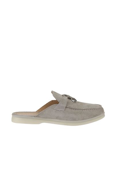Bueno Shoes Beige Suede Women's Slippers - Plain Design 05wt103