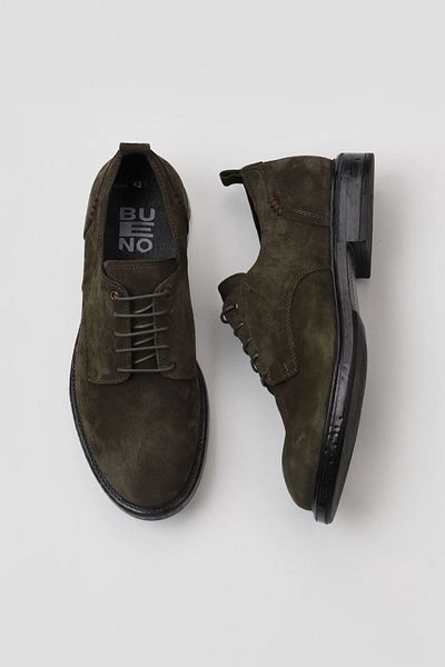 Bueno Shoes Ανδρικά Παπούτσια Χακί Suede Flat - 01mv9308