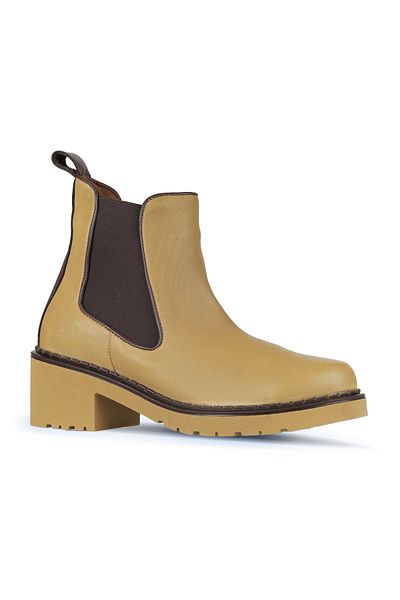 Bueno Shoes Γυναικείες μπότες με τακούνι Cinnamon Leather - 01wz4402