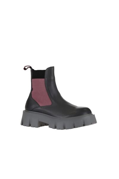 Bueno Shoes Gri Multi Deri Kadın Düz Bot 01wv4613