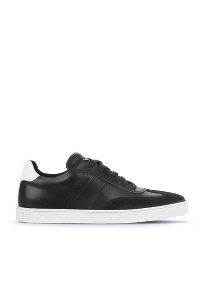Bueno Shoes Ανδρικά Αθλητικά Παπούτσια 11ma24100 - Μαύρο Λευκό Δερμάτινο