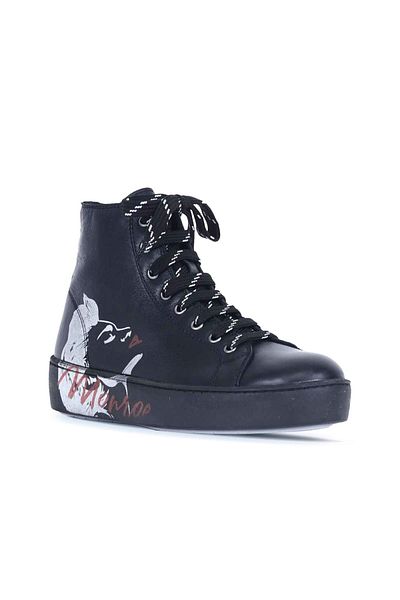 Bueno Shoes Γυναικεία αθλητικά μποτάκια - Μαύρα B56c01, Μοντέλο 01wr1907