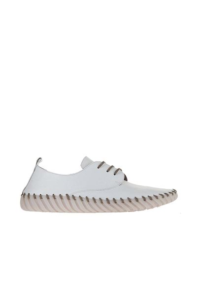 Bueno Shoes Ανδρικά Αθλητικά Παπούτσια Λευκό Γκρι Δερμάτινο - 01mq0200