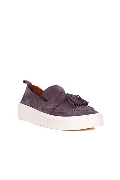 Bueno Shoes Gray Light Suede Men's Casual Shoes 01Ms10606