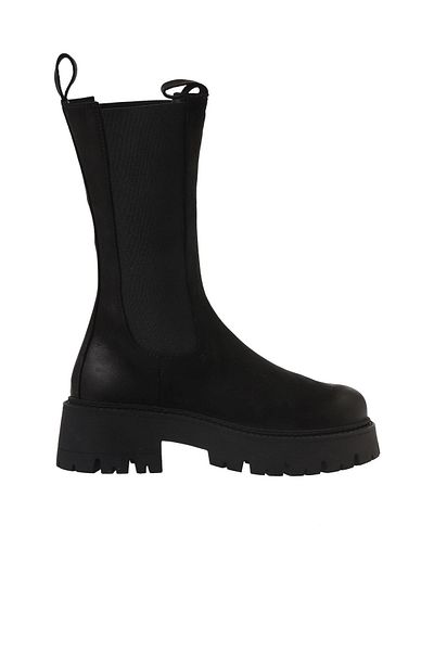 Bueno Shoes Γυναικείες μπότες με τακούνι μαύρο Nubuck - 01wv3115