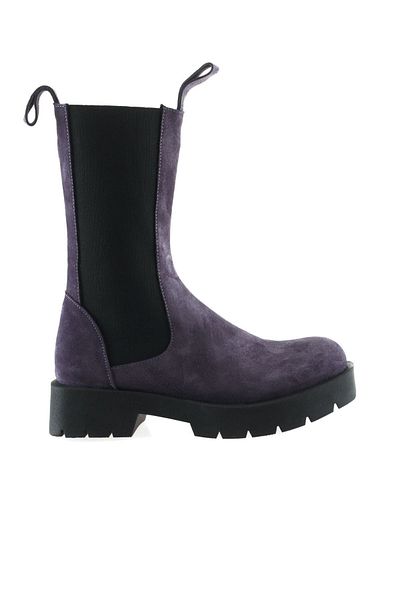 Bueno Shoes 01wt2508 Μοντέλο Μωβ Suede Γυναικείες μπότες με τακούνι