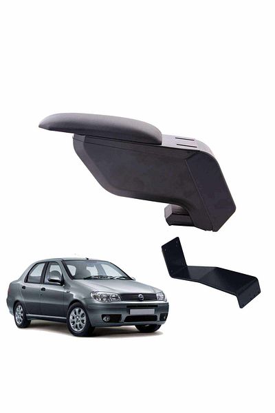 3 Tıkla Fiat Albea 2006 Black Armrest with Non-Pierced Steel Legs