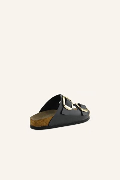 MARCATELLI Siyah Tokalı Terlik