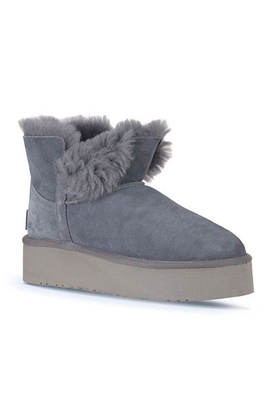 Bueno Shoes Cizme de damă din piele intoarsa cu toc cu pană - Albastru 05ag 2104054