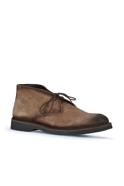 Bueno Shoes Ανδρικές φλατ μπότες - Tan Suede, 10mb07420