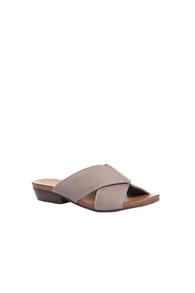 BUENO Shoes Gümüş Deri Kadın Topuklu Terlik 01wn0402