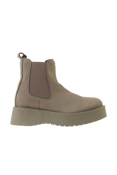 Bueno Shoes Cizme de damă din nubuc cu toc bej - 01wv1300