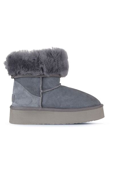 Bueno Shoes Suede γυναικείες μπότες με τακούνι - Μπλε 05ag2024054