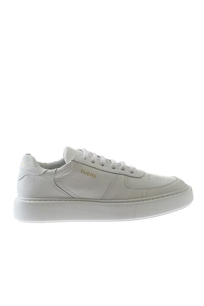 Bueno Shoes Δερμάτινα ανδρικά αθλητικά παπούτσια White Flotter - 01mu10405