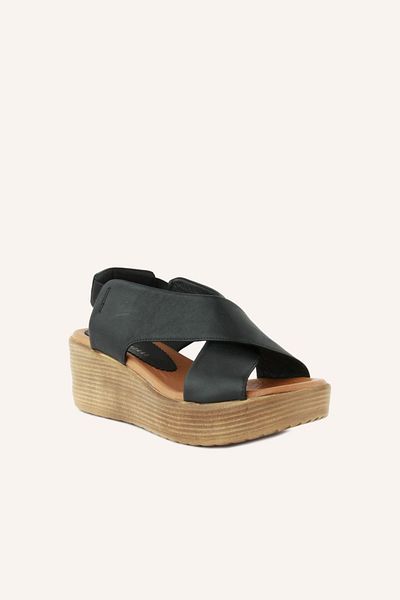 MARCATELLI Sandale din piele neagră - elegante și confortabile