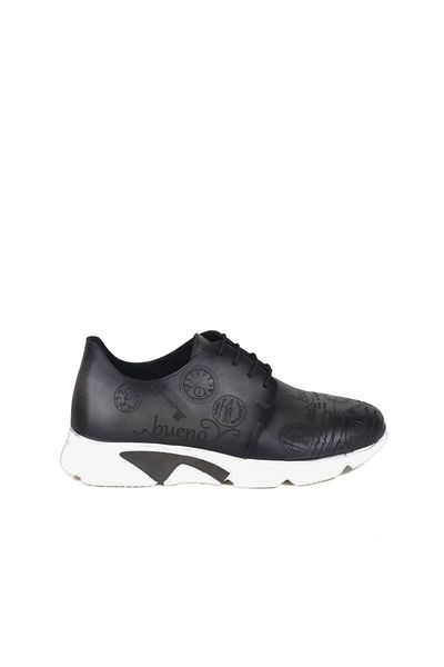 Bueno Shoes Γκρι Δερμάτινα Ανδρικά Αθλητικά Παπούτσια 04m5386