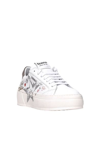 BUENO B11c02 Model Pantofi sport pentru femei cu toc pană - alb 01wq5101
