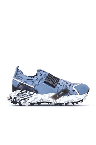 Bueno Shoes Pantofi sport din piele albastră de damă - 01wr2109