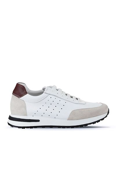 Bueno Shoes Μπεζ δερμάτινα ανδρικά αθλητικά παπούτσια - 01my13402
