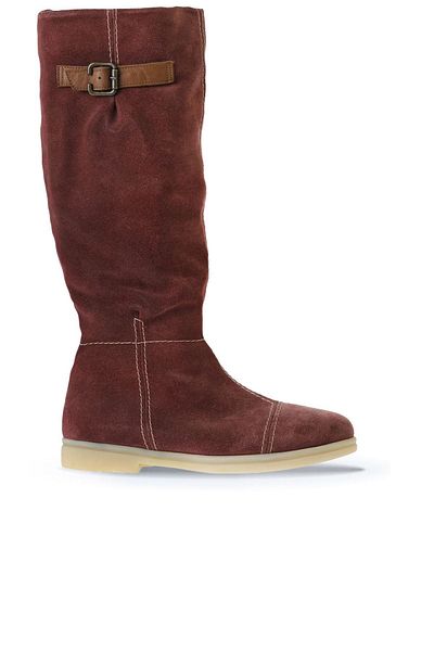 Bueno Shoes Burgundy Suede Women's Boots - FlatModel01wt3314