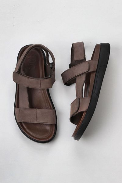 Bueno Shoes Мъжки сандали от набук Кафяви - 11s23213