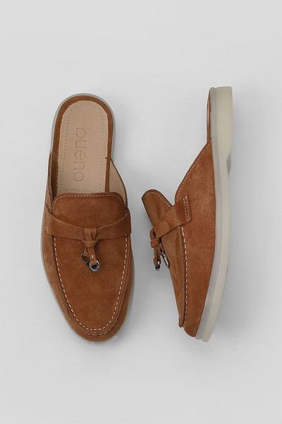 Bueno Shoes 05wt103 Μοντέλο Cognac Suede Γυναικείες Επίπεδες Παντόφλες