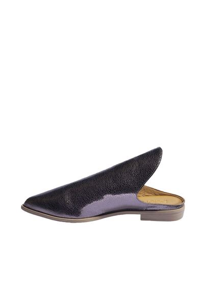 BUENO Shoes Kurşun Deri Kadın Düz Terlik 01wn0139