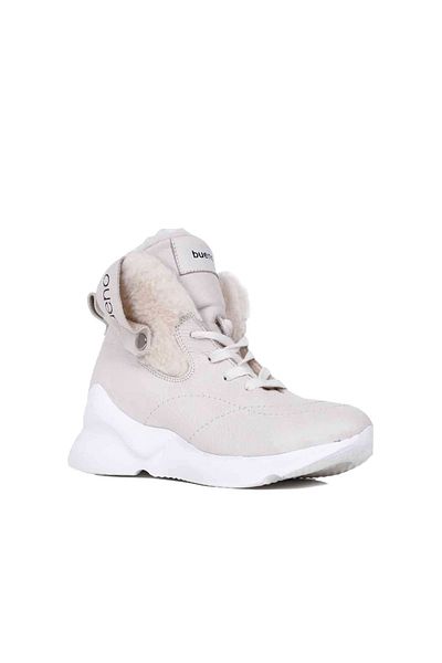 Bueno Shoes Γυναικεία Αθλητικά Μποτάκια - Μπεζ Δερμάτινα, Μοντέλο 01wp7903