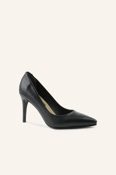 MARCATELLI Siyah Deri Stiletto
