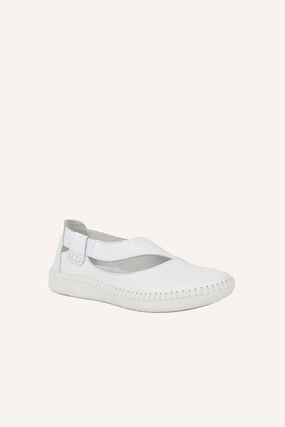 MARCATELLI Pantofi de confort ortopedic din piele albă